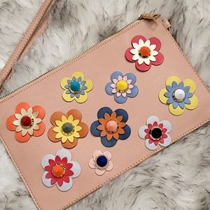 Unique Vegan Leather Clutch/Wristlet